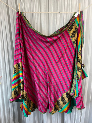 Festive XL Calf FA015 - Rangeelaa- Fairtrade Sustainable Women's Clothingsaree wrap skirts