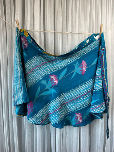 Festive XL Tea FA001 - Rangeelaa- Fairtrade Sustainable Women's Clothingsaree wrap skirts