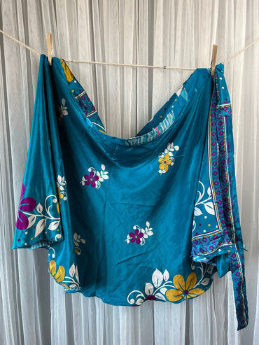 Festive XL Tea FA001 - Rangeelaa- Fairtrade Sustainable Women's Clothingsaree wrap skirts
