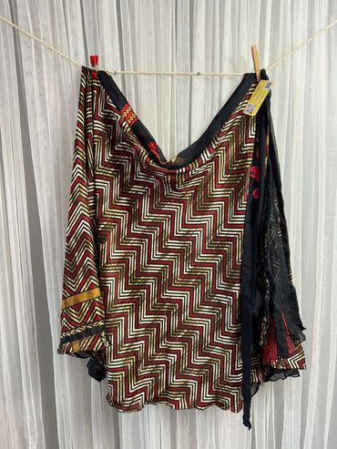 Festive XL Tea -FS001 - Rangeelaa- Fairtrade Sustainable Women's Clothingsaree wrap skirts