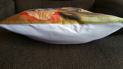 Krishna-Budha Digital print Bohemian Cushion Covers - Rangeelaa- Fairtrade Sustainable Women's ClothingEthnic Cushion Covers