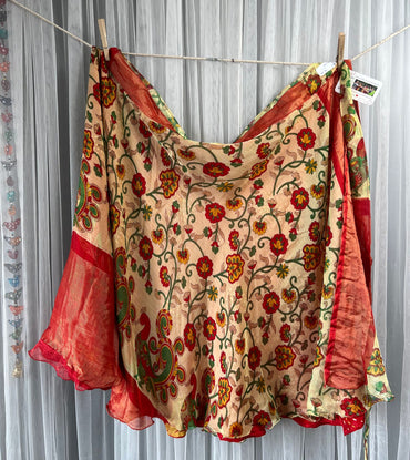Mytri Premium XL Tea PU003 - Rangeelaa- Fairtrade Sustainable Women's Clothingsaree wrap skirts