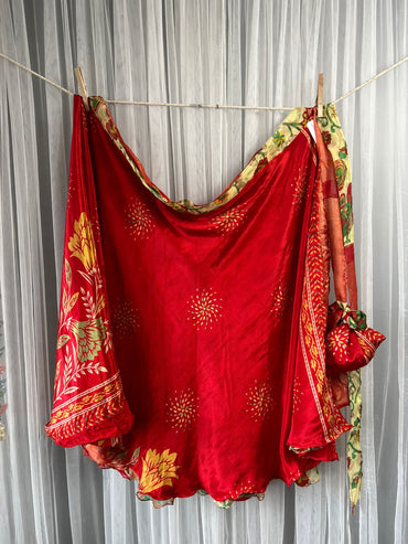 Mytri Premium XL Tea PU003 - Rangeelaa- Fairtrade Sustainable Women's Clothingsaree wrap skirts
