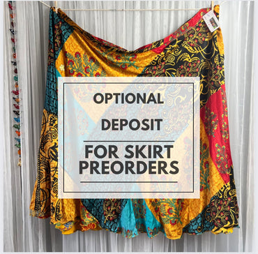 Optional Deposit for SKIRT preorders - Rangeelaa- Fairtrade Sustainable Women's Clothing
