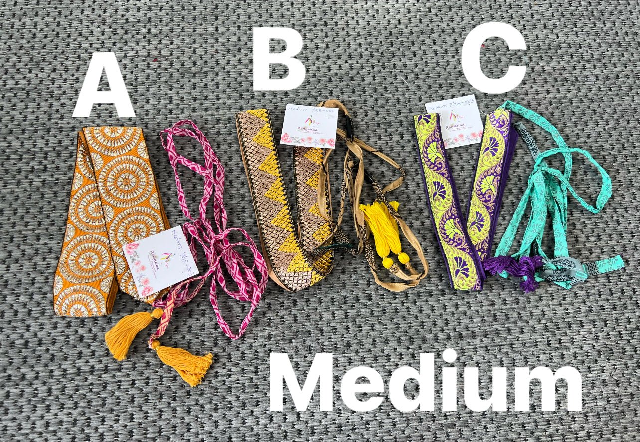 Ornamental waist belt medium size- Add on item only - Rangeelaa- Fairtrade Sustainable Women's Clothing