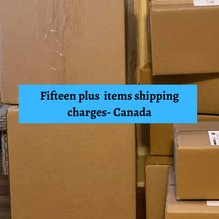 Shipping charges for 15+ Items-Canada