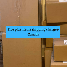 Shipping charges for Five + Items-Canada