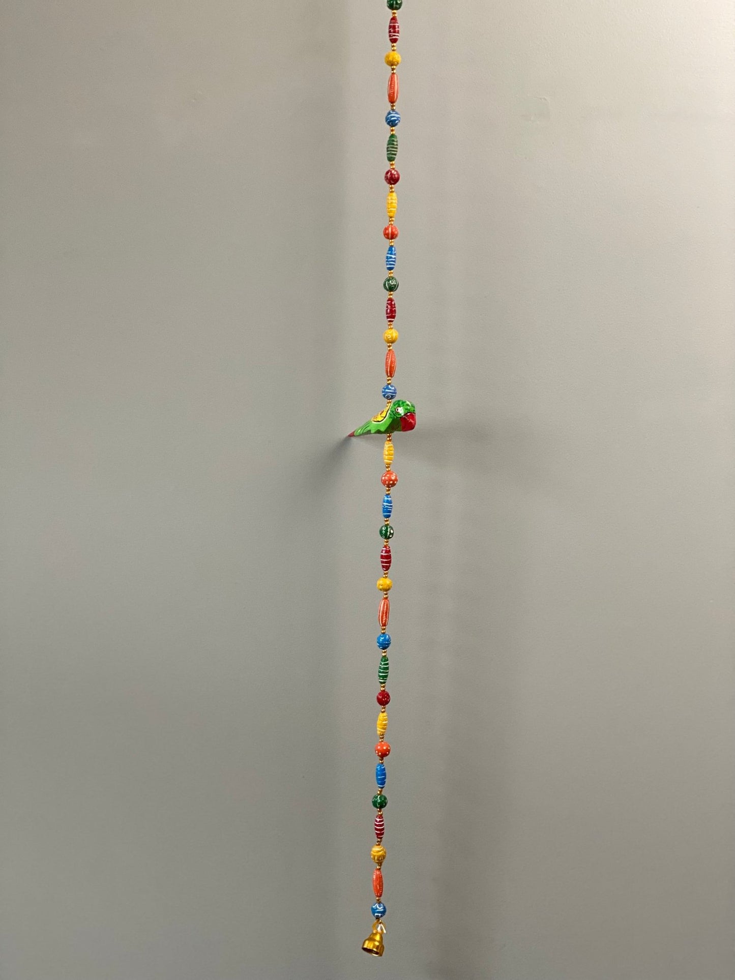 Wooden bead Parrot Motif string garland - Rangeelaa- Fairtrade Sustainable Women's Clothing
