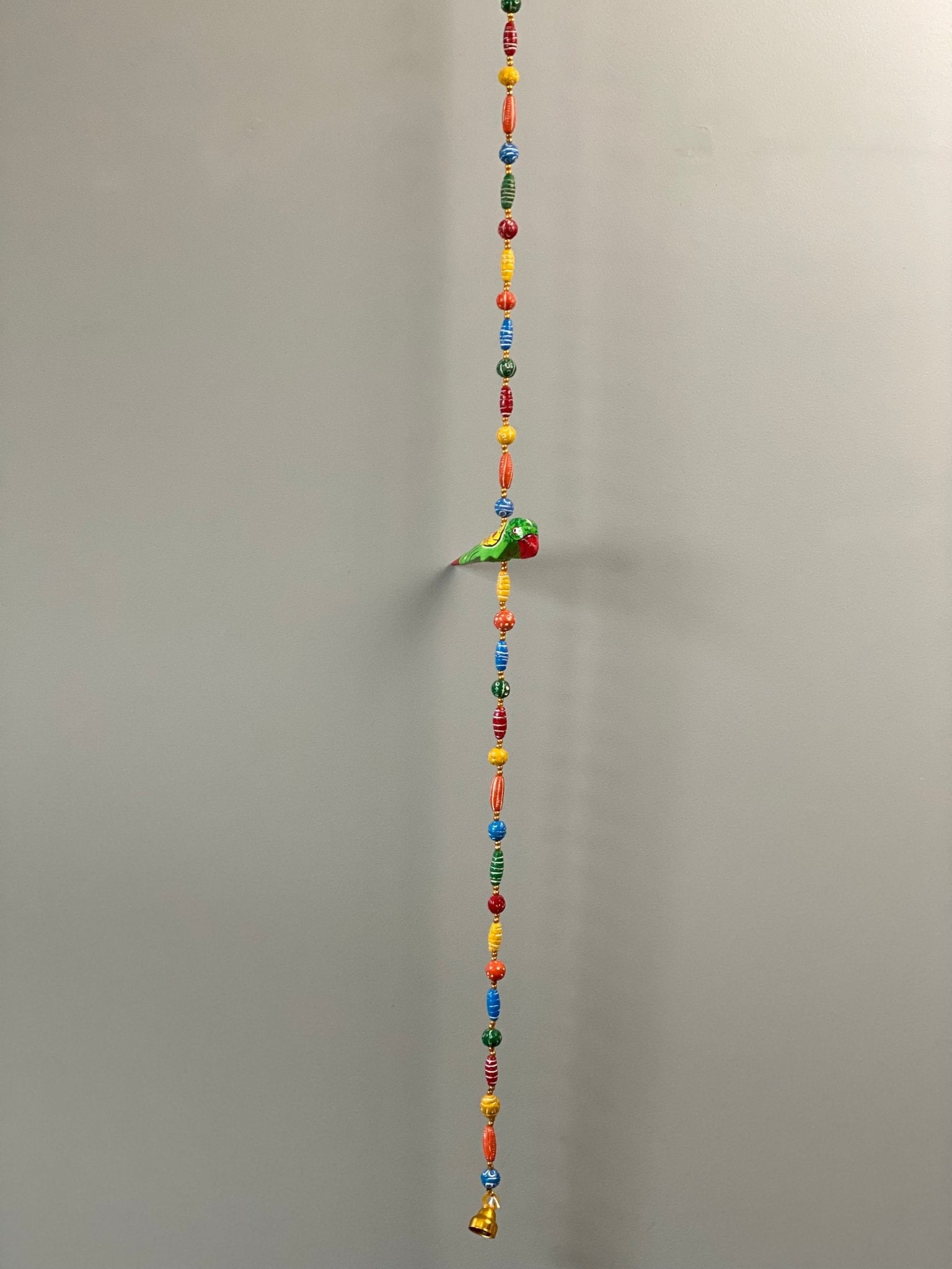 Wooden bead Parrot Motif string garland - Rangeelaa- Fairtrade Sustainable Women's Clothing