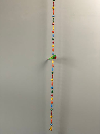 Wooden bead Parrot Motif string garland - Rangeelaa- Fairtrade Sustainable Women's Clothing