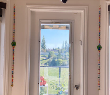 Wooden bead Peacock Motif string garland - Rangeelaa- Fairtrade Sustainable Women's Clothing